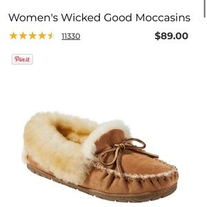 LL bean lined slippers